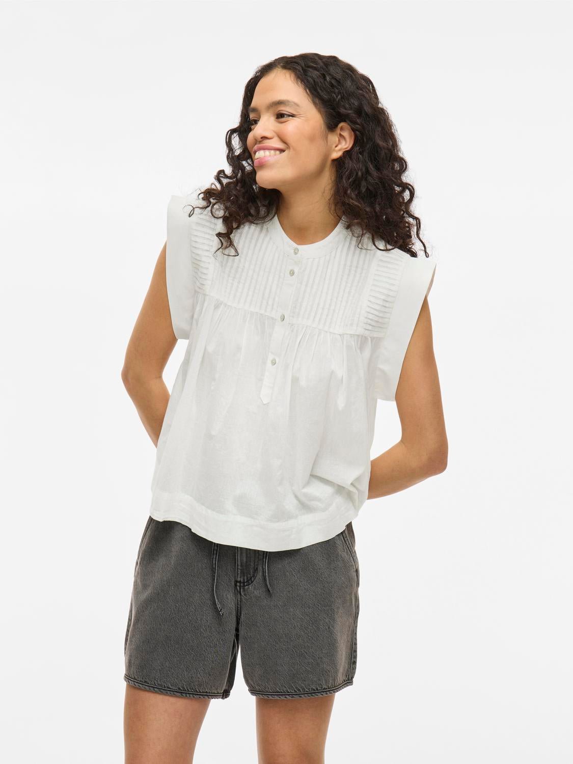 VIKATINKA Shirt - Snow White - VERO MODA & VILA Bergvik